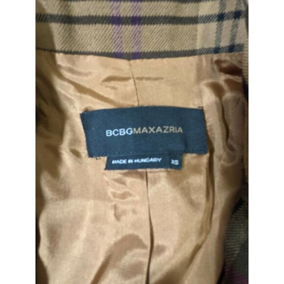 BCBGMAXAZRIA Blazer Jacket Plaid  Academia - Picture 4 of 11